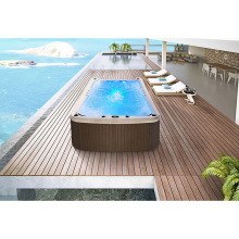 outdoor air whirlpool massage endless swimming pool two seat rectangular swim spa